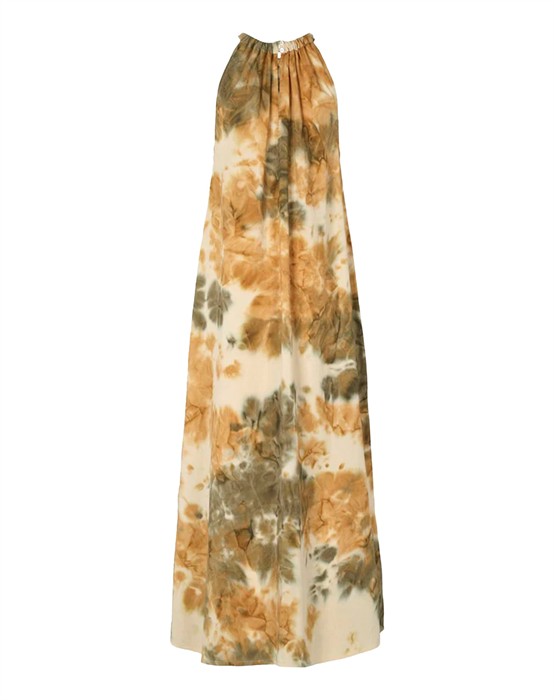 Hope Abstract Halter Kjole - Forest Combo